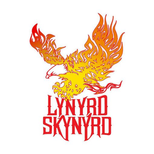 Lynyrd Skynyrd Flaming Eagle - metalen bord
