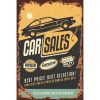 Car Sales - metalen bord