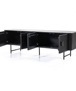 Eleonora tv meubel Remi 4-drs. 170cm zwart