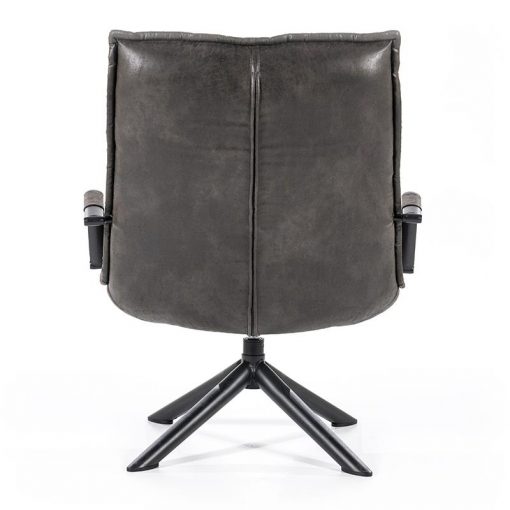 Fauteuil Mitchell - antraciet topper