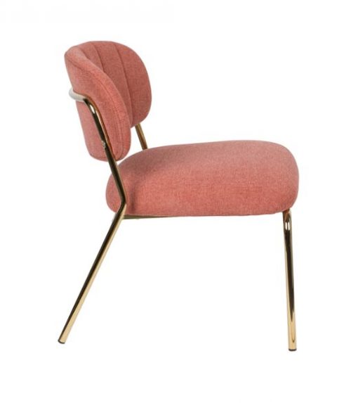 Noah fauteuil goud/roze - NORI Living