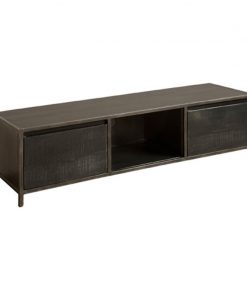 Paterno TV meubel 2 lades mango zwart 145cm