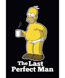 The last perfect man Homer Simpson - metalen bord