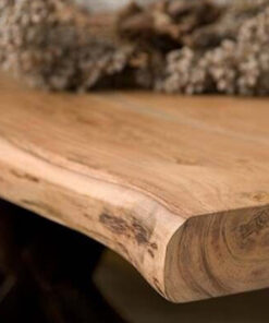 Tiago Boomstam Eettafel met spinpoot rechthoek acacia hout naturel 180x90