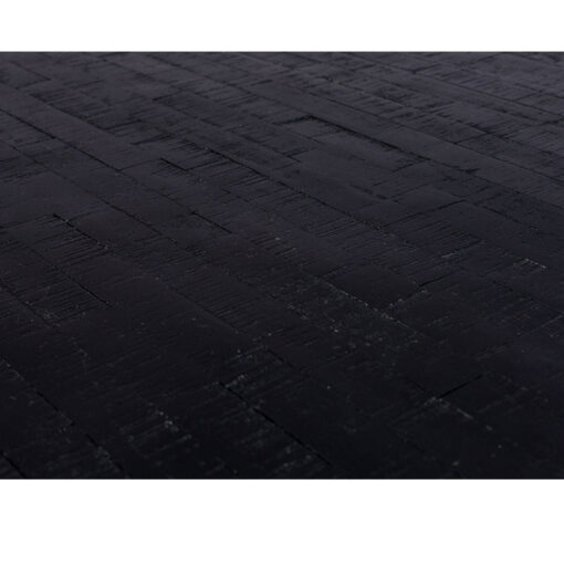 Ekko kookeiland tafel zwart teakhout vierkant 93cm