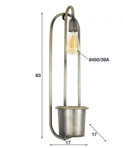 Bucket wandlamp