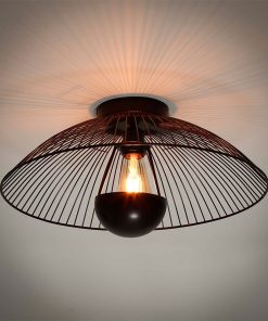 Conni 1-lichts plafondlamp antiek koper