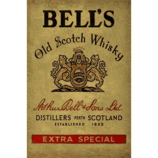 Bell's Whisky - metalen bord