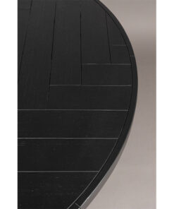 Dutchbone Eetkamertafel Class zwart rond 120cm