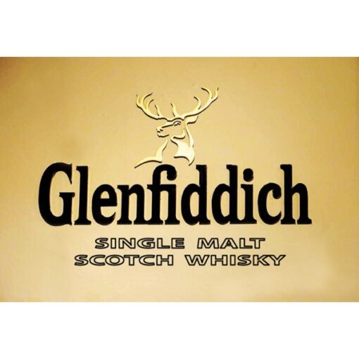 Glenfiddich Gold - metalen bord