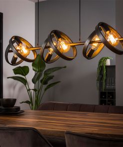 Octavia 6-lichts hanglamp industrieel